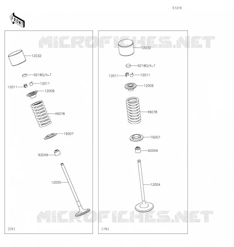 SOUPAPE Kawasaki MOTOS 650 2021 Z650  ER650LMFNN