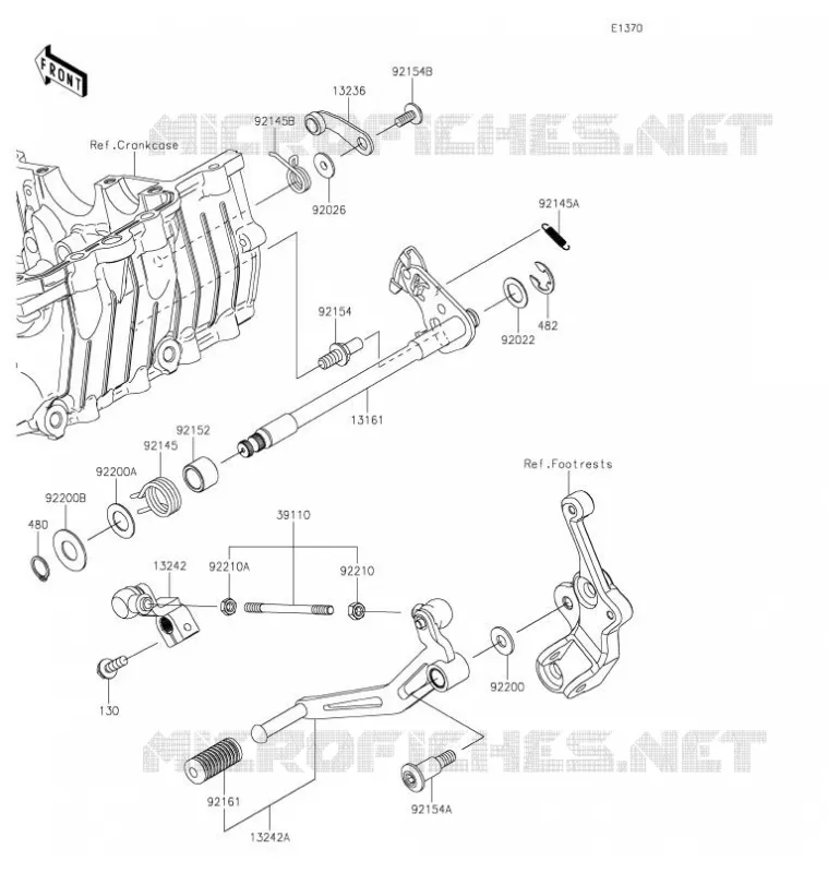 SELECTEUR Kawasaki MOTOS 400 2020 NINJA 400  EX400GLF