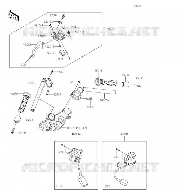 GUIDON Kawasaki MOTOS 400 2020 NINJA 400  EX400GLF
