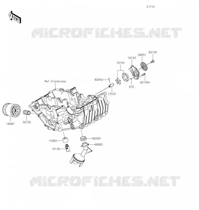 POMPE A HUILE Kawasaki MOTOS 400 2021 NINJA 400  EX400GMFAN