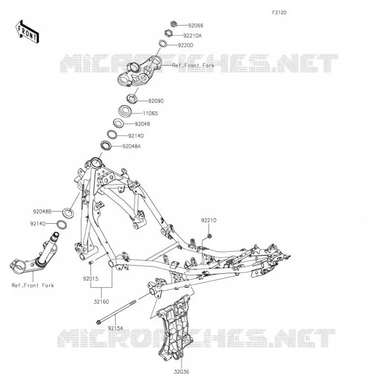 CADRE Kawasaki MOTOS 400 2021 NINJA 400  EX400GMFNN