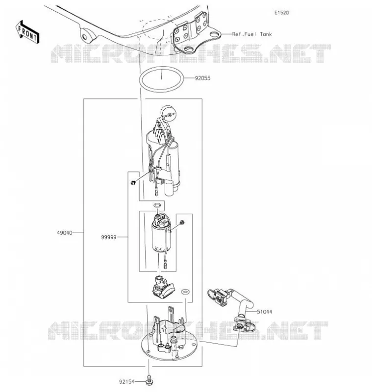 POMPE A ESSENCE Kawasaki MOTOS 400 2021 NINJA 400  EX400GMFNN