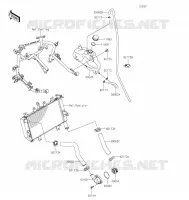 TUYAU D'EAU pour Kawasaki NINJA 400 2021