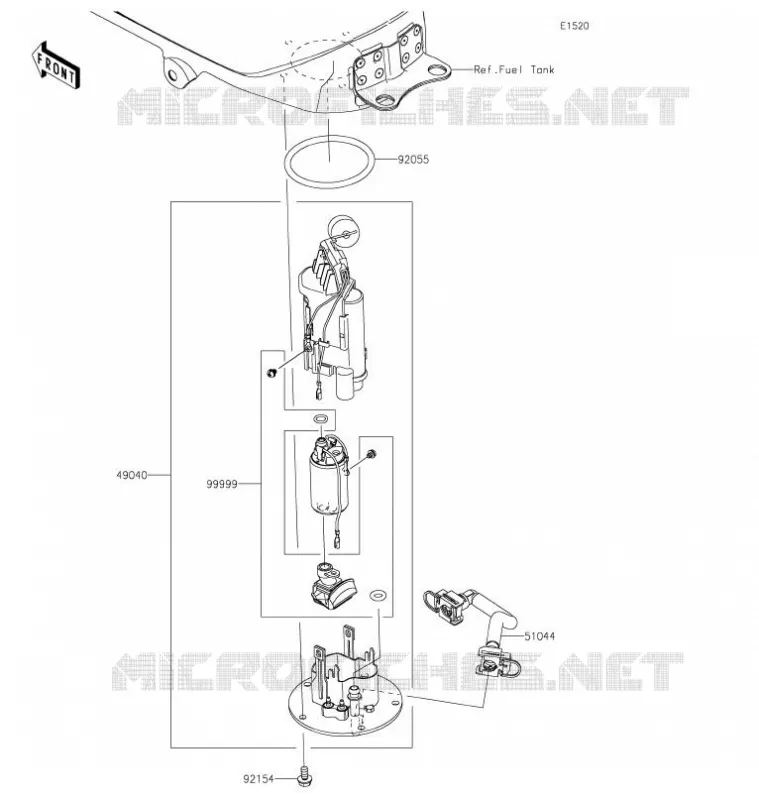 POMPE A ESSENCE Kawasaki MOTOS 400 2021 NINJA 400  EX400HMFAN