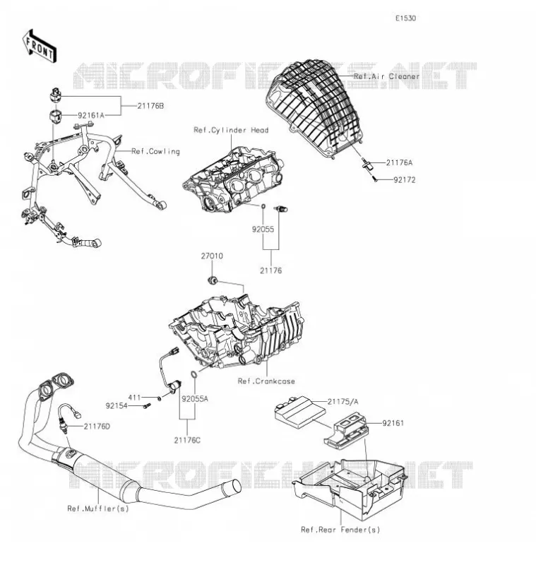 INJECTION CARBURANT Kawasaki MOTOS 400 2021 NINJA 400  EX400HMFNN