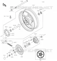 ROUE ARRI&Egrave;RE/CHAINE  650 kawasaki-moto 2021 NINJA 650 40