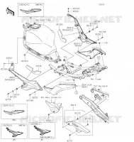 CACHE LAT&Eacute;RAL/GARDE CHAINE pour Kawasaki NINJA 650 2021
