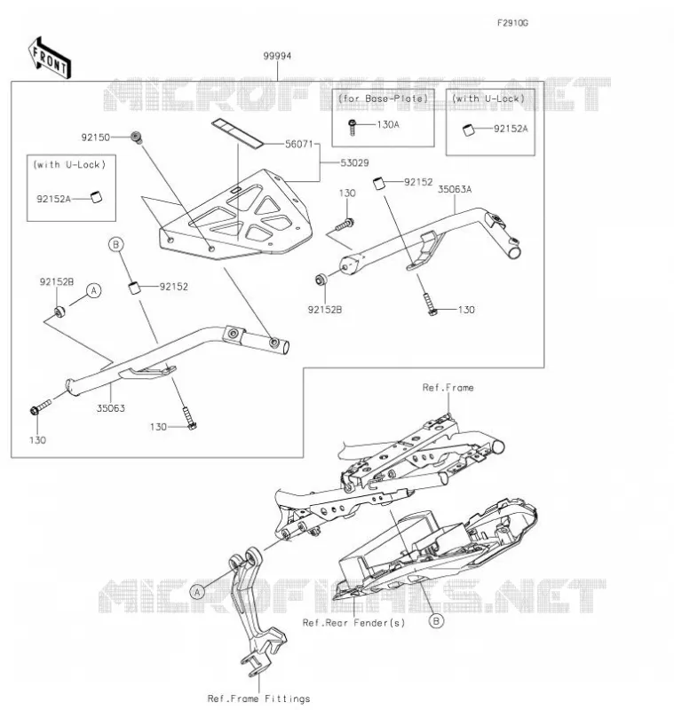 ACCESSOIRE (SUPPORT TOP CASE) Kawasaki MOTOS 650 2020 NINJA 650  EX650NLF