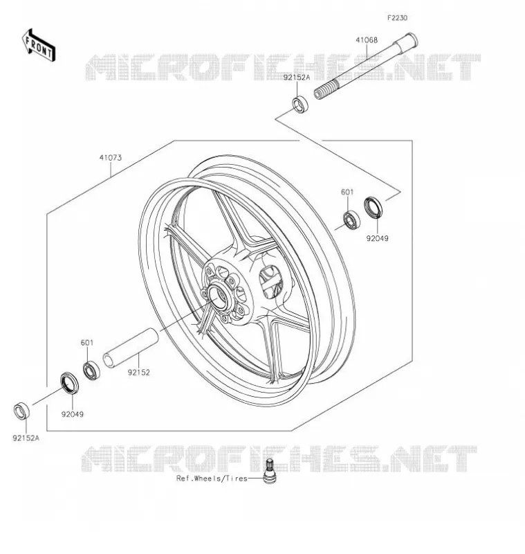 MOYEU AVANT Kawasaki MOTOS 650 2021 VERSYS 650  KLE650FMFNL