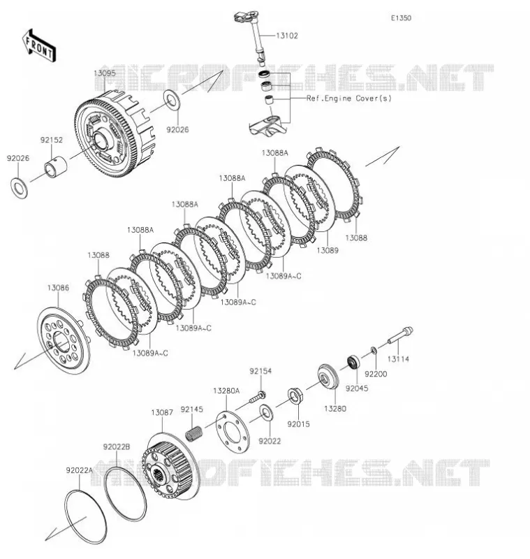 EMBRAYAGE Kawasaki TOUT-TERRAIN 230 2021 KLX230  KLX230AMFNN