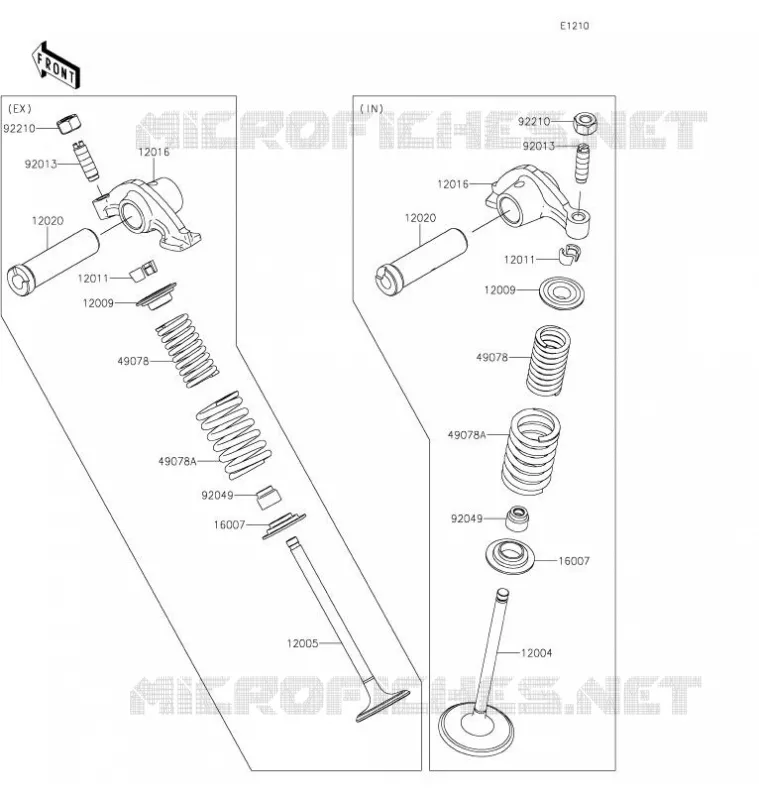 SOUPAPE Kawasaki TOUT-TERRAIN 230 2021 KLX230  KLX230AMFNN