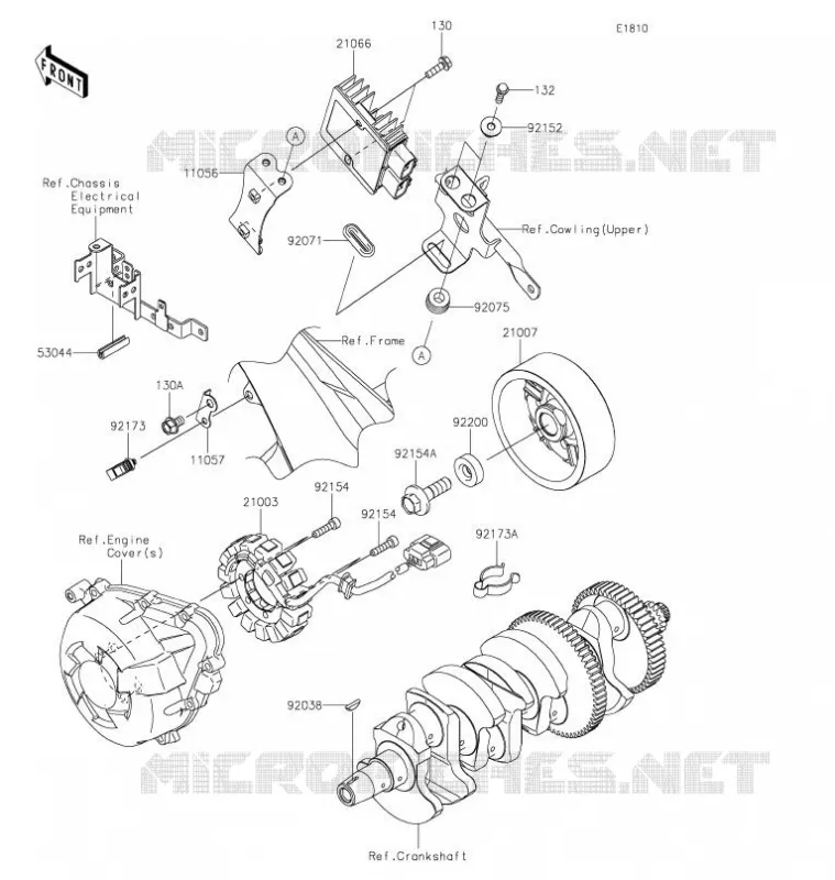 GENERATEUR Kawasaki MOTOS 1000 2021 VERSYS 1000 S  KLZ1000EMFNN