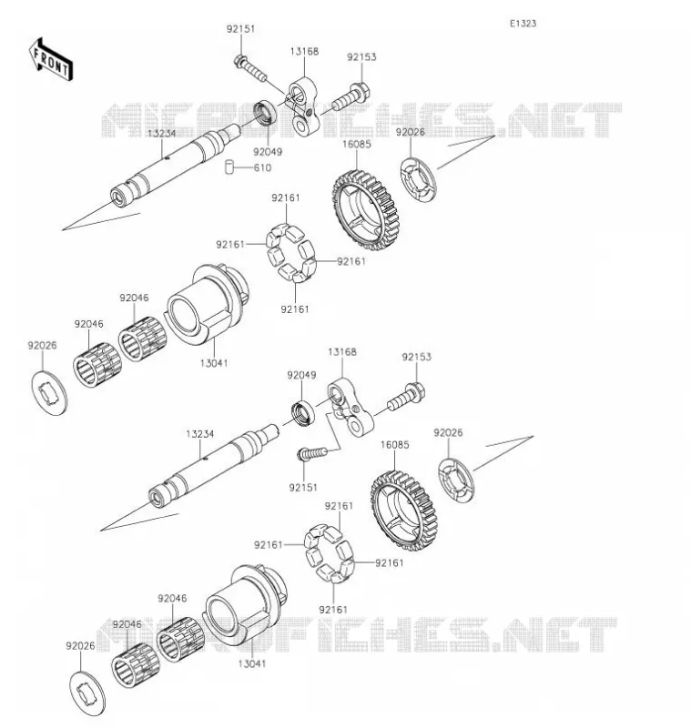 BALANCIER Kawasaki MOTOS 1400 2021 GTR1400  ZG1400EMFNN