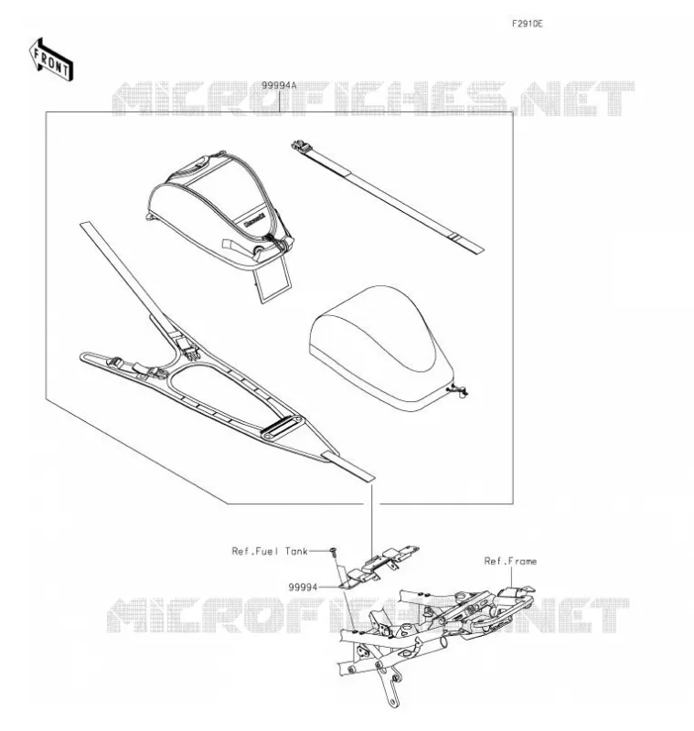 ACCESSOIRE(Tank Bag) Kawasaki MOTOS 1000 2021 Z H2 SE  ZR1000LMFNN