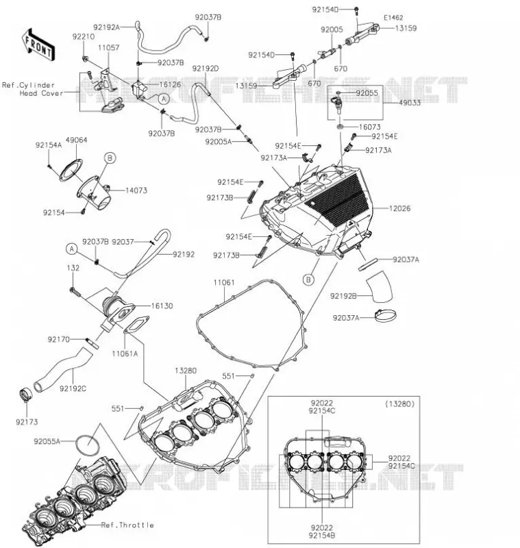 CHAMBRE A AIR Kawasaki MOTOS 1000 2021 Z H2 SE  ZR1000LMFNN