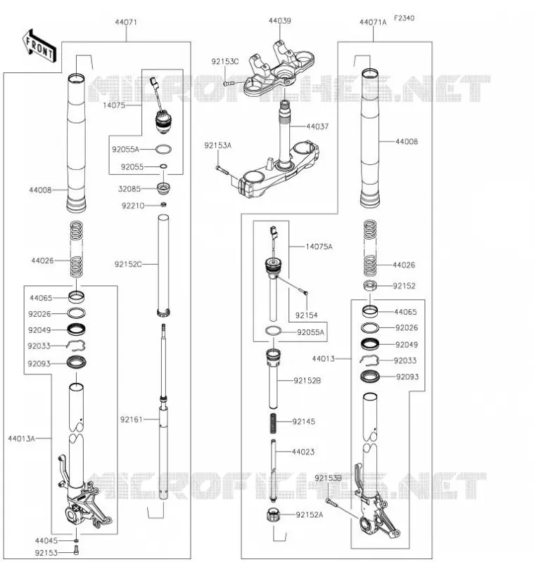 FOURCHE Kawasaki MOTOS 1000 2021 Z H2 SE  ZR1000LMFNN