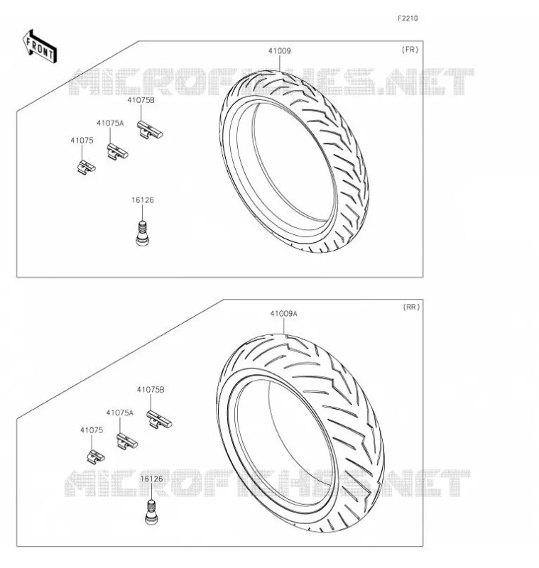 PNEUS Kawasaki MOTOS 1000 2021 Z H2 SE  ZR1000LMFNN