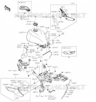 RESERVOIR CARBURANT(CN,US) pour Kawasaki Z900RS 2021