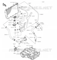 TUYAU D'EAU pour Kawasaki Z900RS 2021