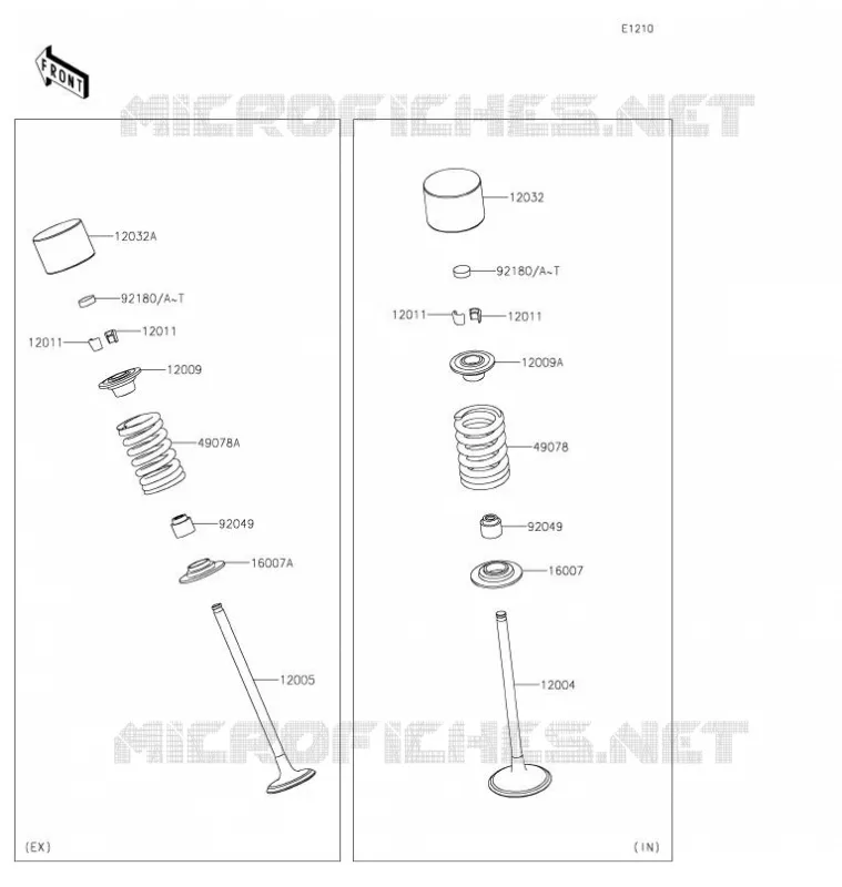 SOUPAPE Kawasaki MOTOS 900 2021 Z900RS  ZR900CMFBN