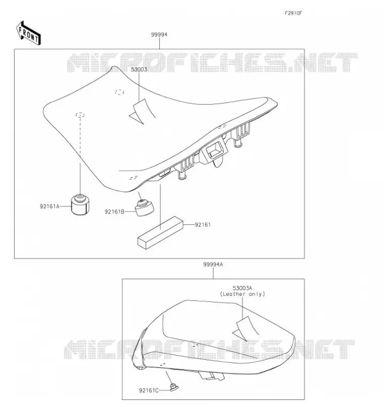 ACCESSOIRE(Seat) Kawasaki MOTOS 900 2021 Z900  ZR900HMFNN