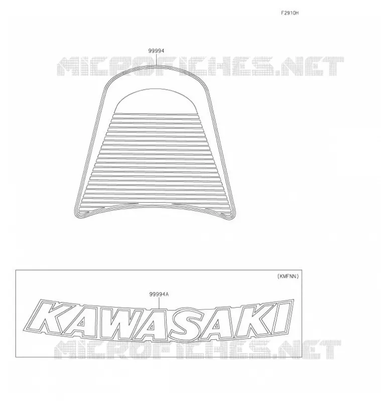 ACCESSOIRE(DECALS) Kawasaki MOTOS 900 2021 Z900RS  ZR900KMFNN