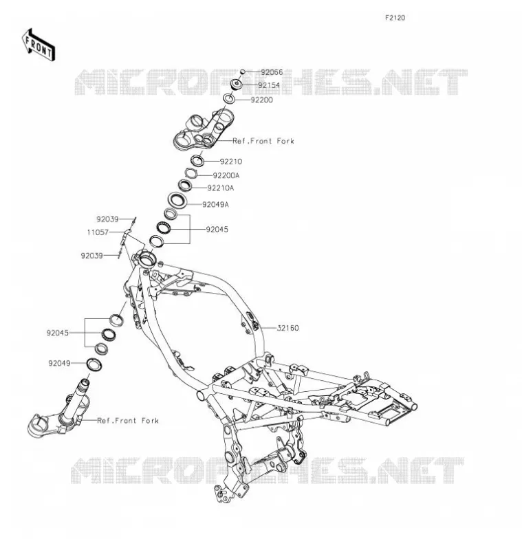 CADRE Kawasaki MOTOS 900 2021 Z900RS  ZR900KMFNN