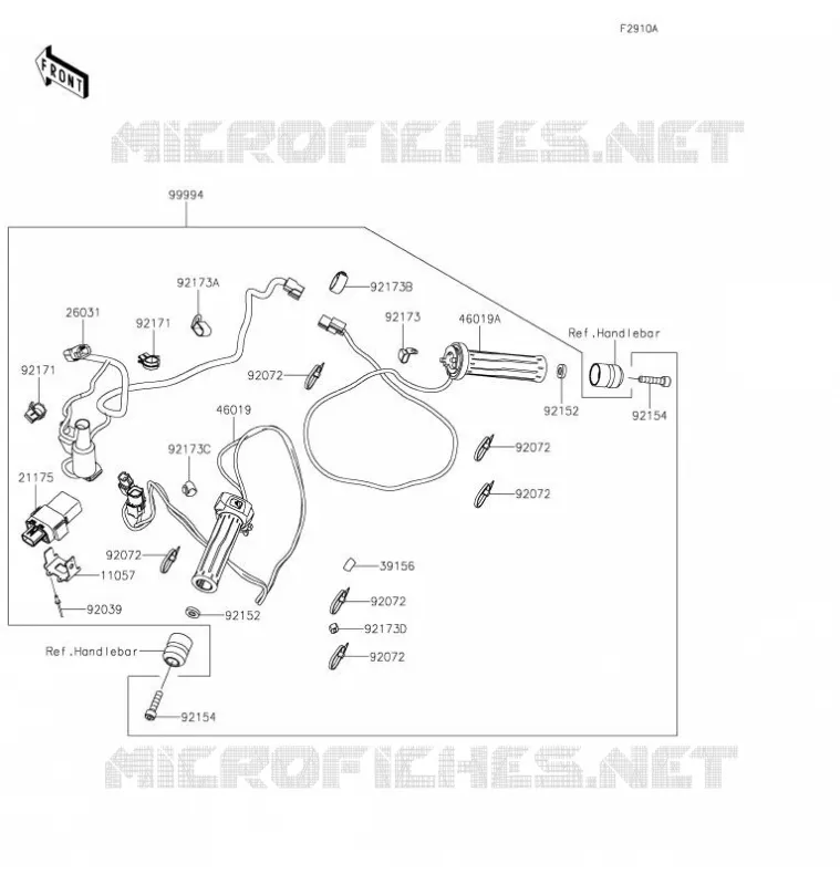 ACCESSOIRE(Grip Heater) Kawasaki MOTOS 1000 2021 NINJA ZX-10RR  ZX1002NMFNN