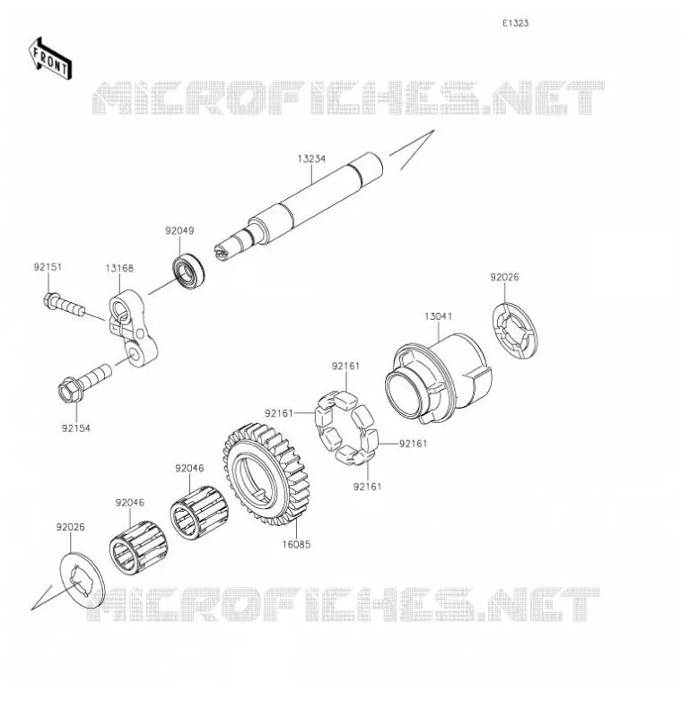 BALANCIER Kawasaki MOTOS 1000 2021 NINJA ZX-10RR  ZX1002NMFNN