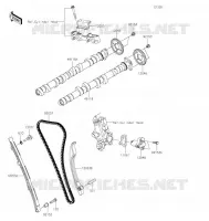 ARBRE A CAME/TENDEUR pour Kawasaki ZZR1400 2021
