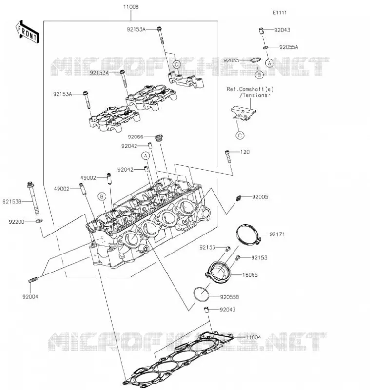 CULASSE Kawasaki MOTOS 636 2021 NINJA ZX-6R  ZX636GMFAL
