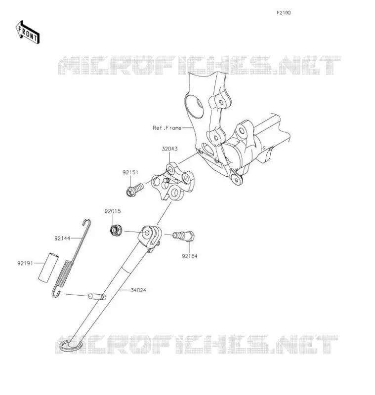 BEQUILLES Kawasaki MOTOS 636 2021 NINJA ZX-6R  ZX636HMFNN