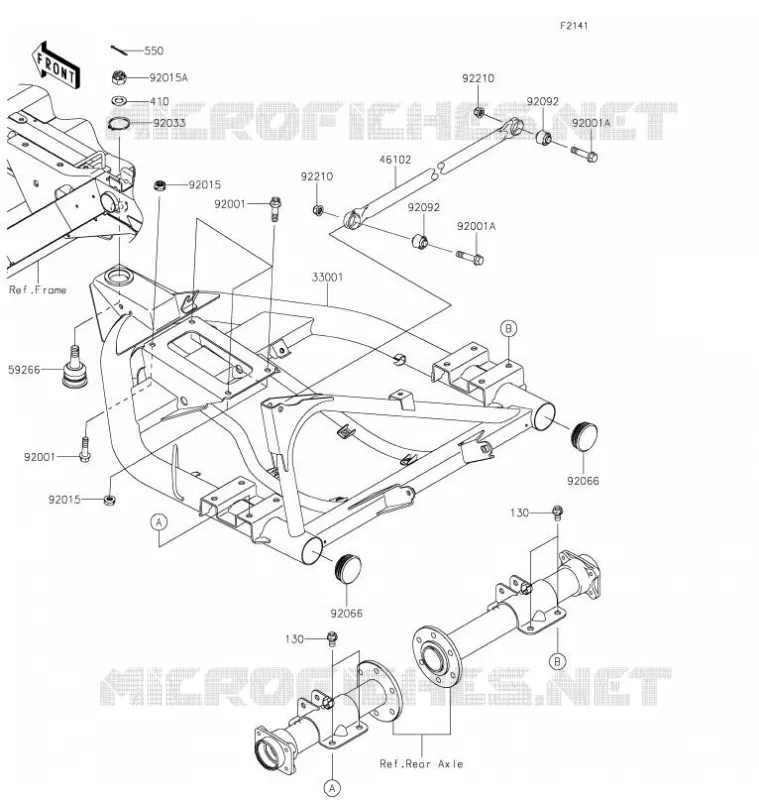 BRAS OSCILLANT Kawasaki SSV 400 2021 MULE SX  KAF400JMFNN
