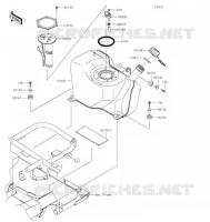 RESERVOIR CARBURANT pour Kawasaki MULE SX 2021