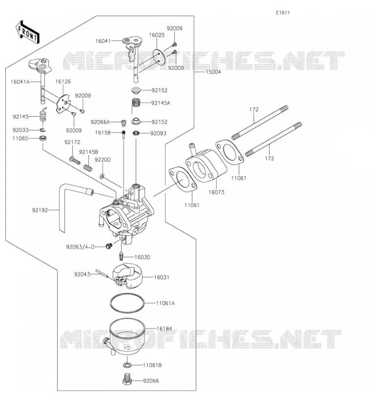CARBURATEUR Kawasaki SSV 400 2021 MULE SX  KAF400JMFNN