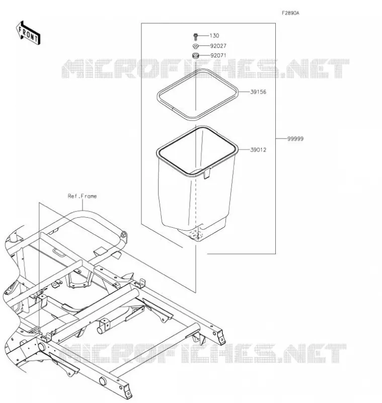 PIECE EN OPTION(CADRE) Kawasaki SSV 400 2021 MULE SX 4X4  KAF400TMFNN