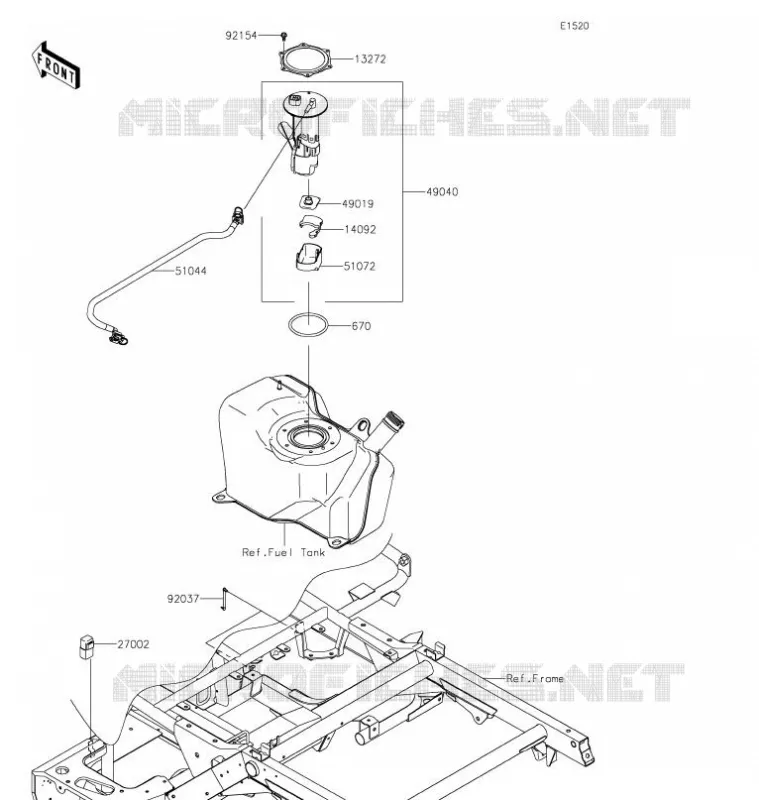 POMPE A ESSENCE Kawasaki SSV 400 2021 MULE SX 4X4  KAF400TMFNN