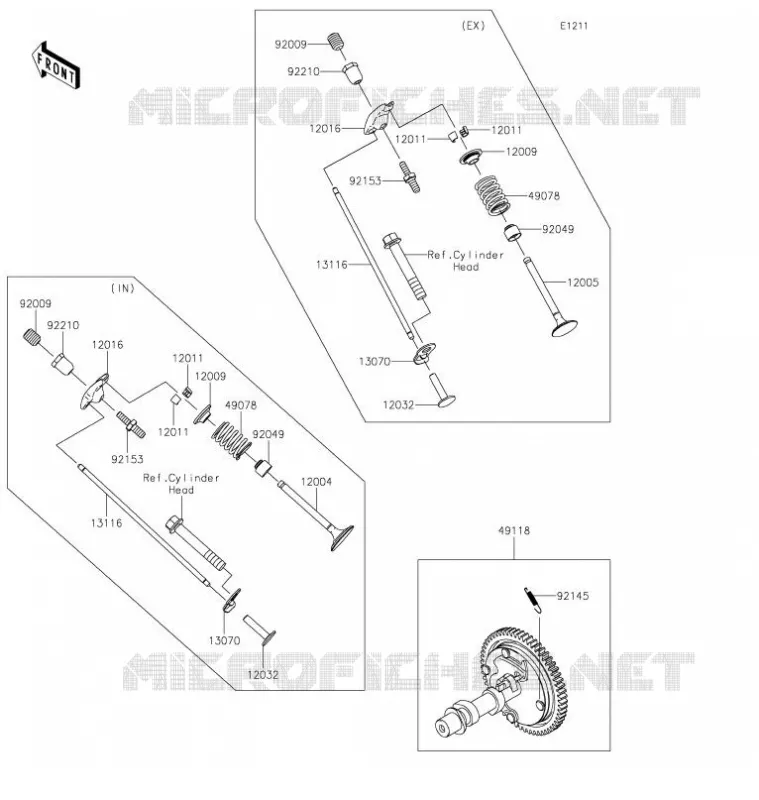 SOUPAPE/ARBRE A CAME Kawasaki SSV 400 2021 MULE SX 4X4  KAF400TMFNN