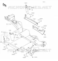 CACHE LAT&Eacute;RAL/GARDE CHAINE pour Kawasaki MULE 4010 4X4 2021