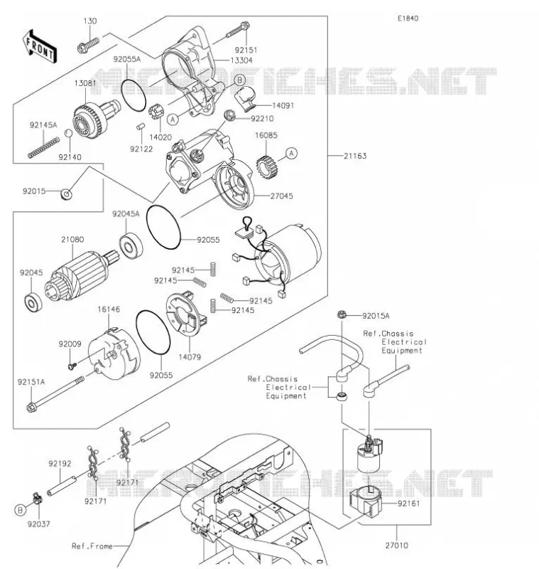 DEMARREUR Kawasaki SSV 620 2021 MULE 4010 4X4  KAF620MMFNN