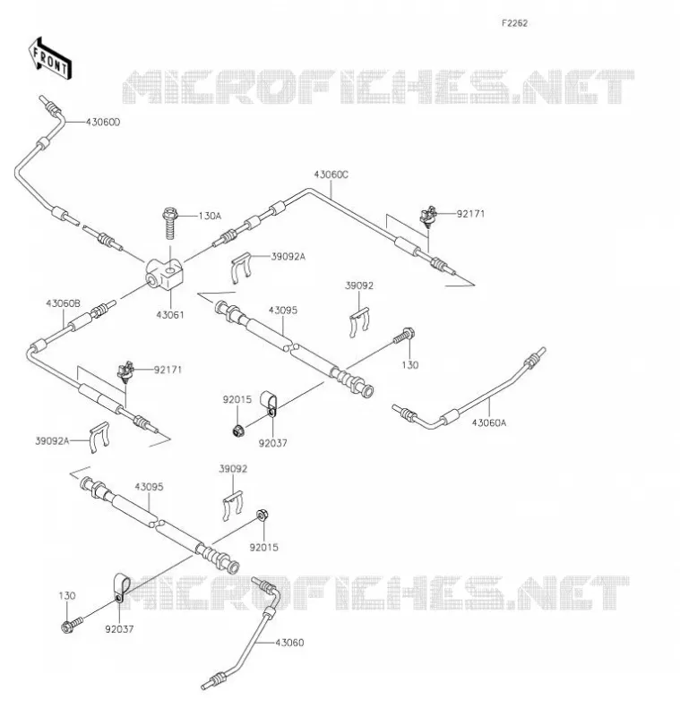 DURITE DE FREIN Kawasaki SSV 620 2021 MULE 4000  KAF620PMFNN