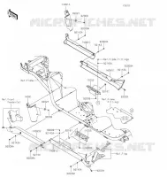 CACHE LAT&Eacute;RAL/GARDE CHAINE pour Kawasaki MULE 4010 TRANS 4X4 2021