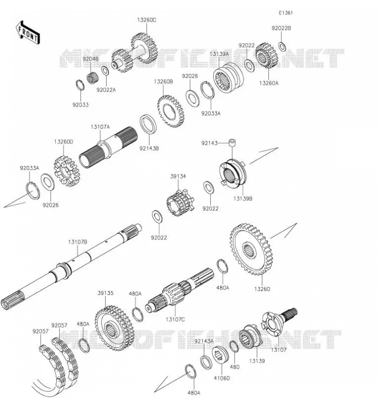 TRANSMISSION Kawasaki SSV 620 2021 MULE 4010 TRANS 4X4  KAF620RMFNN