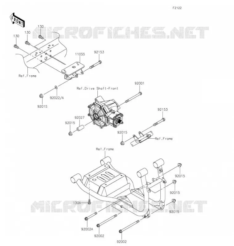 SUPPORT MOTEUR Kawasaki SSV 620 2021 MULE 4010 TRANS 4X4  KAF620SMFNN