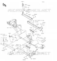 CACHE LAT&Eacute;RAL/GARDE CHAINE pour Kawasaki MULE 4000 TRANS 2021