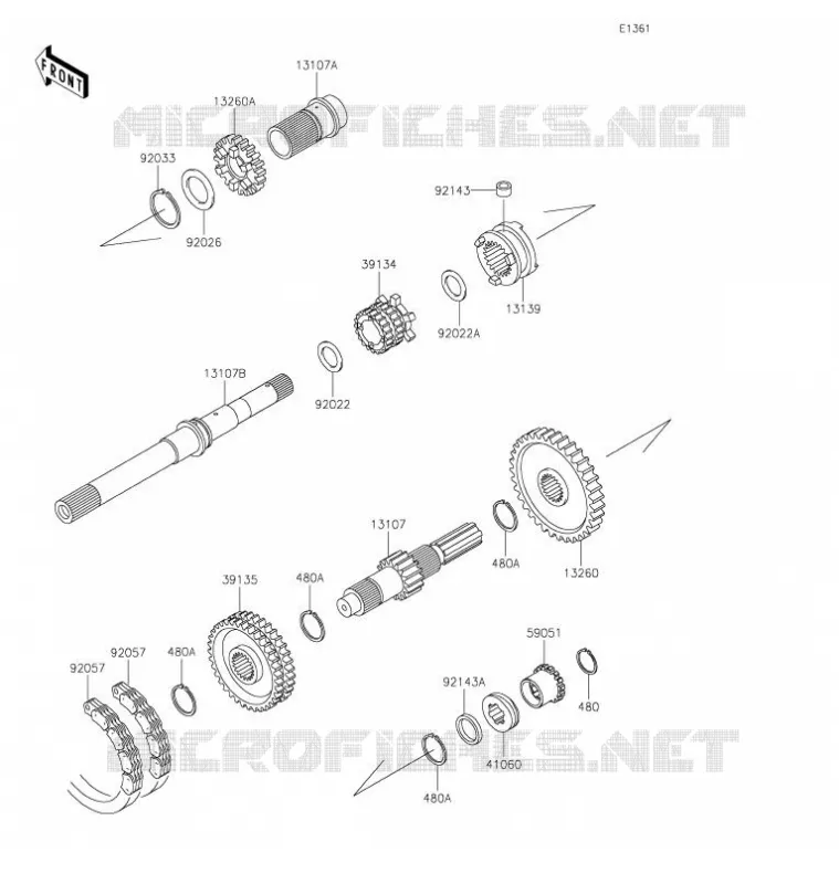 TRANSMISSION Kawasaki SSV 620 2021 MULE 4000 TRANS  KAF620WMFNN