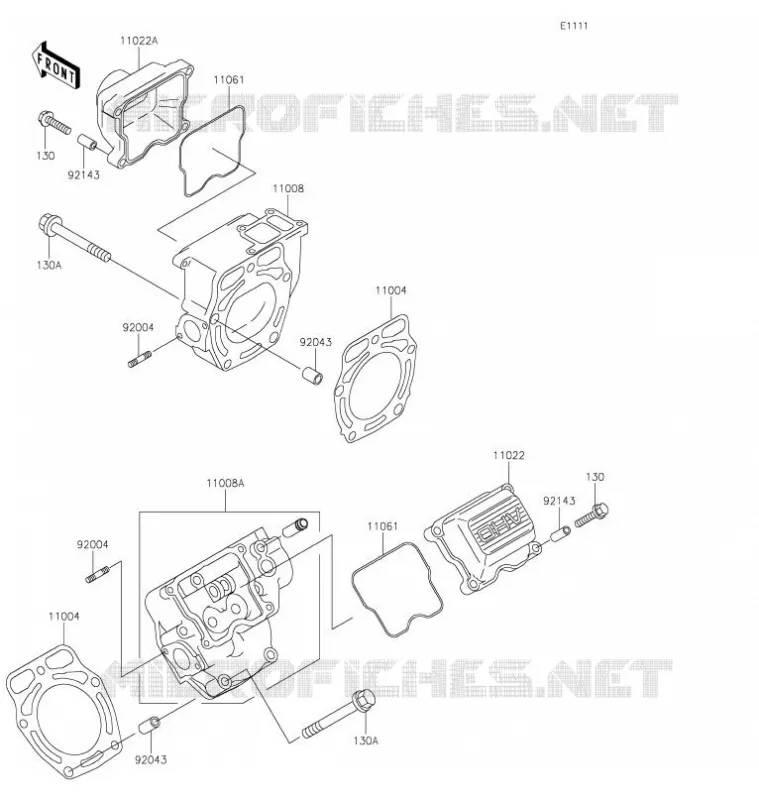 CULASSE Kawasaki SSV 620 2021 MULE 4010 4X4  KAF620ZMFNN