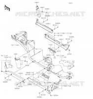 CACHE LAT&Eacute;RAL/GARDE CHAINE pour Kawasaki MULE 4010 TRANS 4X4 2021