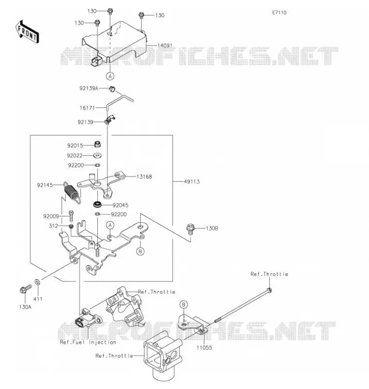 CONTROLE Kawasaki SSV 620 2021 MULE 4010 TRANS 4X4  KAF622AMFNN