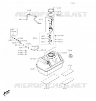 RESERVOIR CARBURANT pour Kawasaki MULE PRO-MX 2021